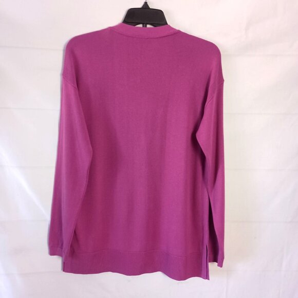 Talbots Women’s Girlfriend Cardigan Sweater S NWT Fuchsia Soft Knit Casual - Picture 8 of 8